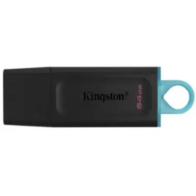 Флешка USB Kingston DataTraveler Exodia 64ГБ, USB3.0, черный и голубой