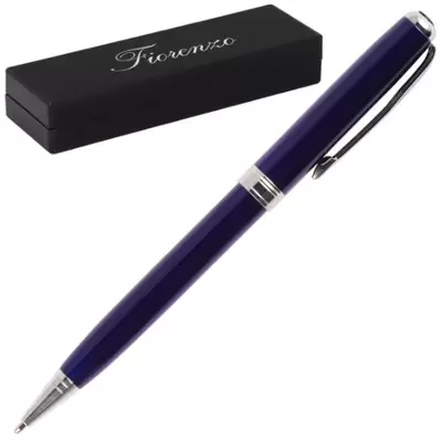 Ручка шариковая автоматическая FIORENZO 0,7мм, корпус синий, подарочный футляр, синий