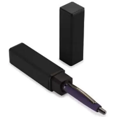 Ручка шариковая автоматическая SAN REMO 1,0мм, корпус фиолетовый, в черном тубусе, синий