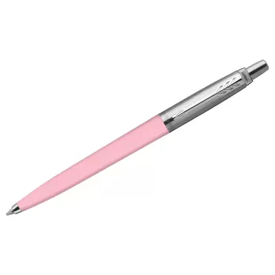 Ручка шариковая автоматическая PARKER Jotter Recycled Baby Pink 0,8мм, корпус серебро/розовый, синий