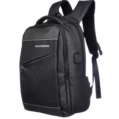 Рюкзак SANVERO 45х32x19см, 2 отделения, USB-выход, черный