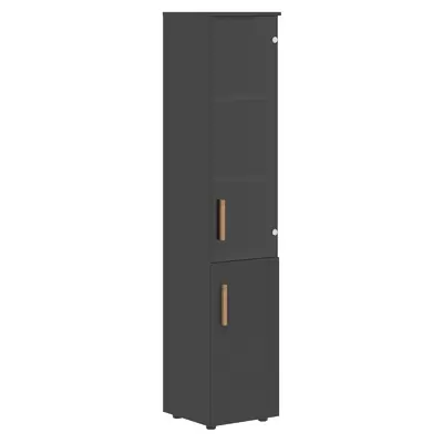 Шкаф-колонка комбинированый FORTA FHC 40.2(R), 404х429х1983, черный графит