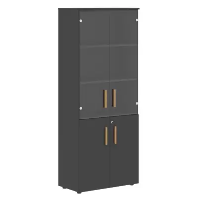 Шкаф комбинированный FORTA FHC 80.2(Z), 802х429х1983, черный графит