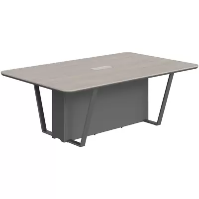 Стол для заседаний LINE СФ-571722.1, 2200х1340х754, дуб серый/черный графит