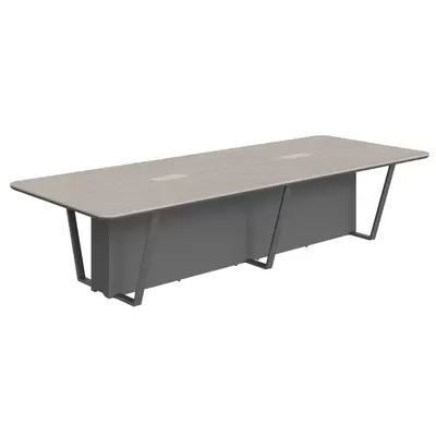 Стол для заседаний LINE СФ-571734.1, 3460х1340х754, дуб серый/черный графит