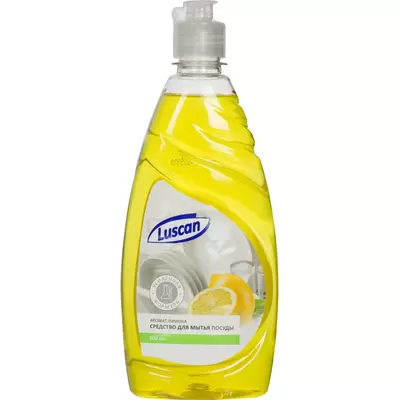 Средство для мытья посуды LUSCAN 500мл, флип-топ, лимон