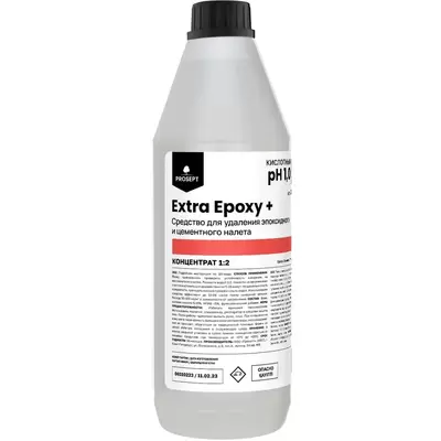 Средство для удаления эпоксидного и цементного налета EXTRA EPOXY +, 1л концентрат