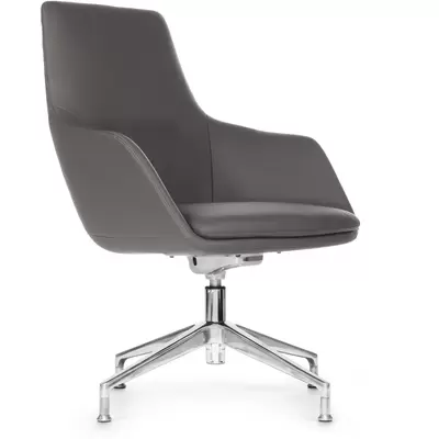 Кресло руководителя RV Design Soul-ST C1908 натуральная кожа, антрацит
