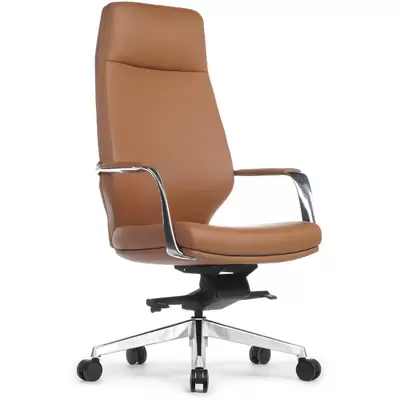 Кресло руководителя RV Design Alonzo А1711 натуральная кожа, светло-коричневое