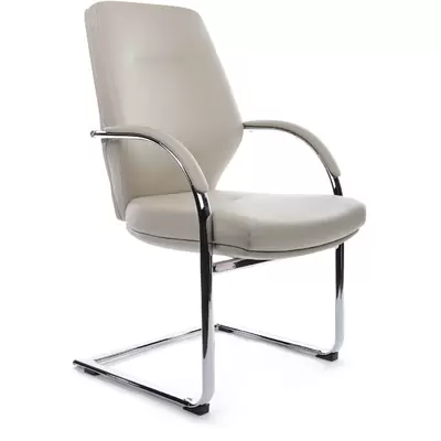 Кресло руководителя RV Design Alonzo-CF С1711 натуральная кожа, светло-серое