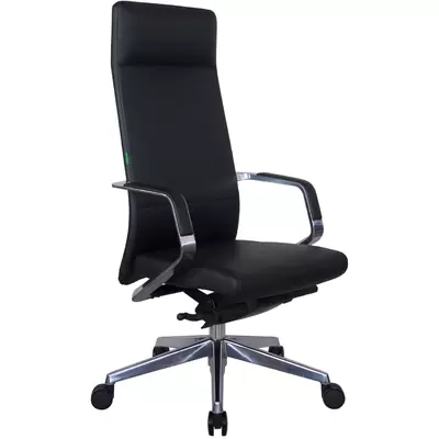 Кресло руководителя RV Design Mone А1811 натуральная кожа, черное