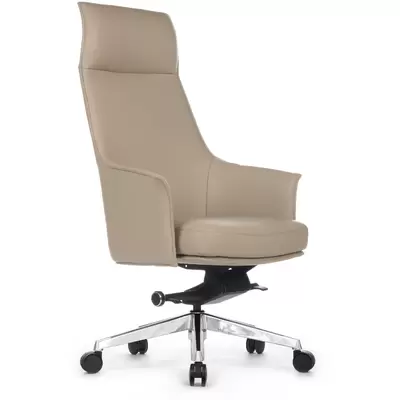 Кресло руководителя RV Design Rosso А1918 натуральная кожа, светло-бежевое