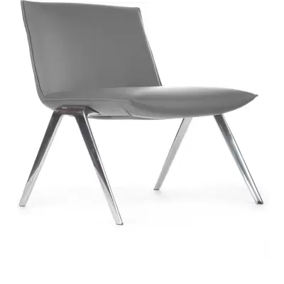 Кресло руководителя RV Design Essex F2313 экокожа-микрофибра, серое
