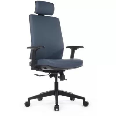 Кресло руководителя RV Design Boston KB023H экокожа Наппа, синее