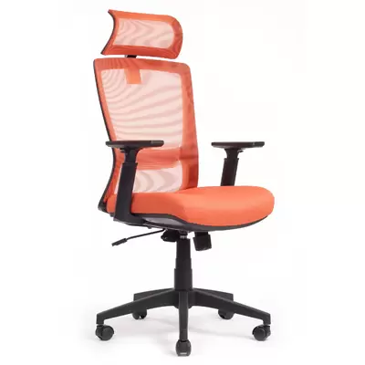 Кресло руководителя RV Design Line W-202 АС ткань/сетка, оранжевое