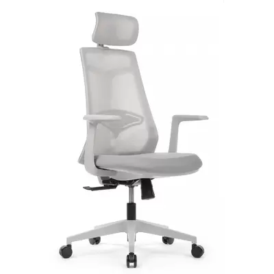 Кресло руководителя RV Design Gem 6230A-HS ткань/сетка, серое