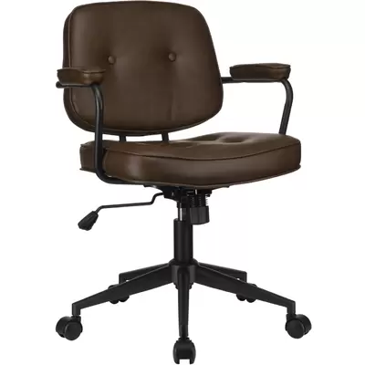 Кресло руководителя RV Design Chester W-221 экокожа, коричневое