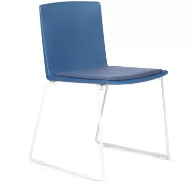 Кресло руководителя RV Design Simple X-19 ткань, темно-синее