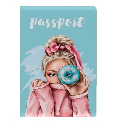 Обложка для паспорта KLERK.Donut Girl, пвх