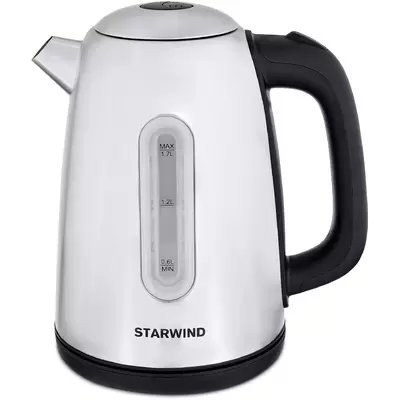 Чайник электрический Starwind SKS3210 1.7л. 2200Вт серебристый (корпуси металл)
