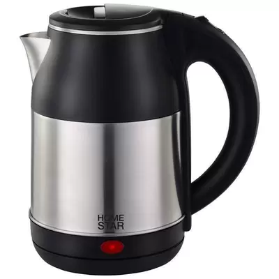 Чайник электр. Homestar HS-1034 Черный диск, 1,8л, 1500 Вт, нерж.сталь 102668