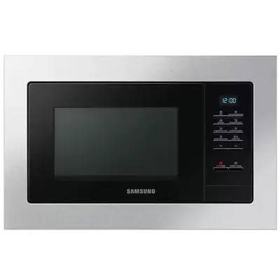 Микроволновая печь Samsung MS20A7013AT/BW, встраиваемая, 20л, 850Вт, нержавеющая сталь