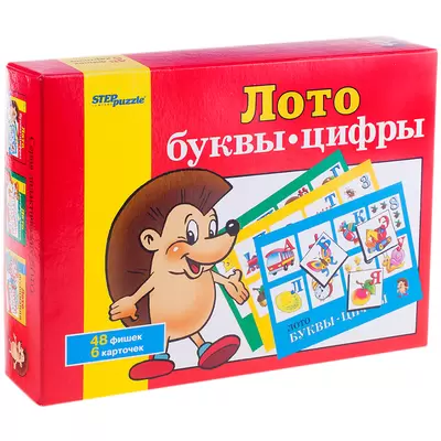 Игра развивающая ЛОТО. БУКВЫ-ЦИФРЫ