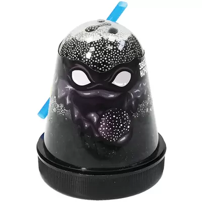 Слайм Slime "Ninja. Звездная ночь", с пенопластовыми шариками, черный, 130г