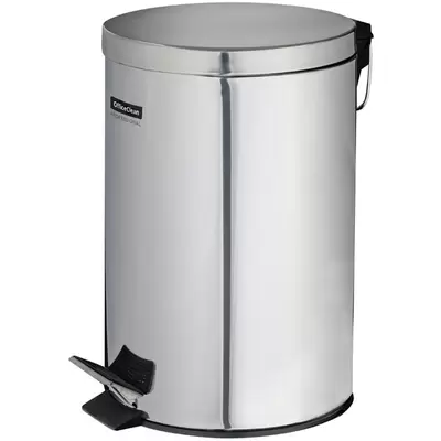 Ведро-контейнер для мусора (урна) OfficeClean Professional, 20 литров, нержавеющая сталь, хром