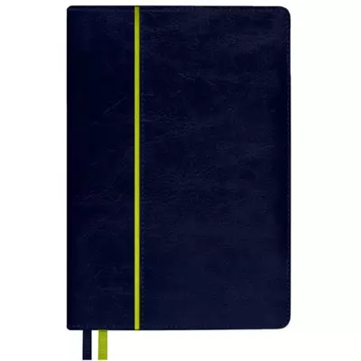 Ежедневник А5 САРИФ, комбинированные материалы, карман для телефона, синий
