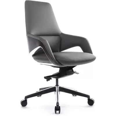 Кресло руководителя RV Design Aura-M FK005-В натуральная кожа, антрацит
