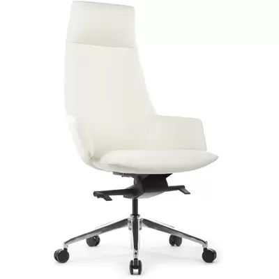 Кресло руководителя RV Design Spell А1719 натуральная кожа, белое
